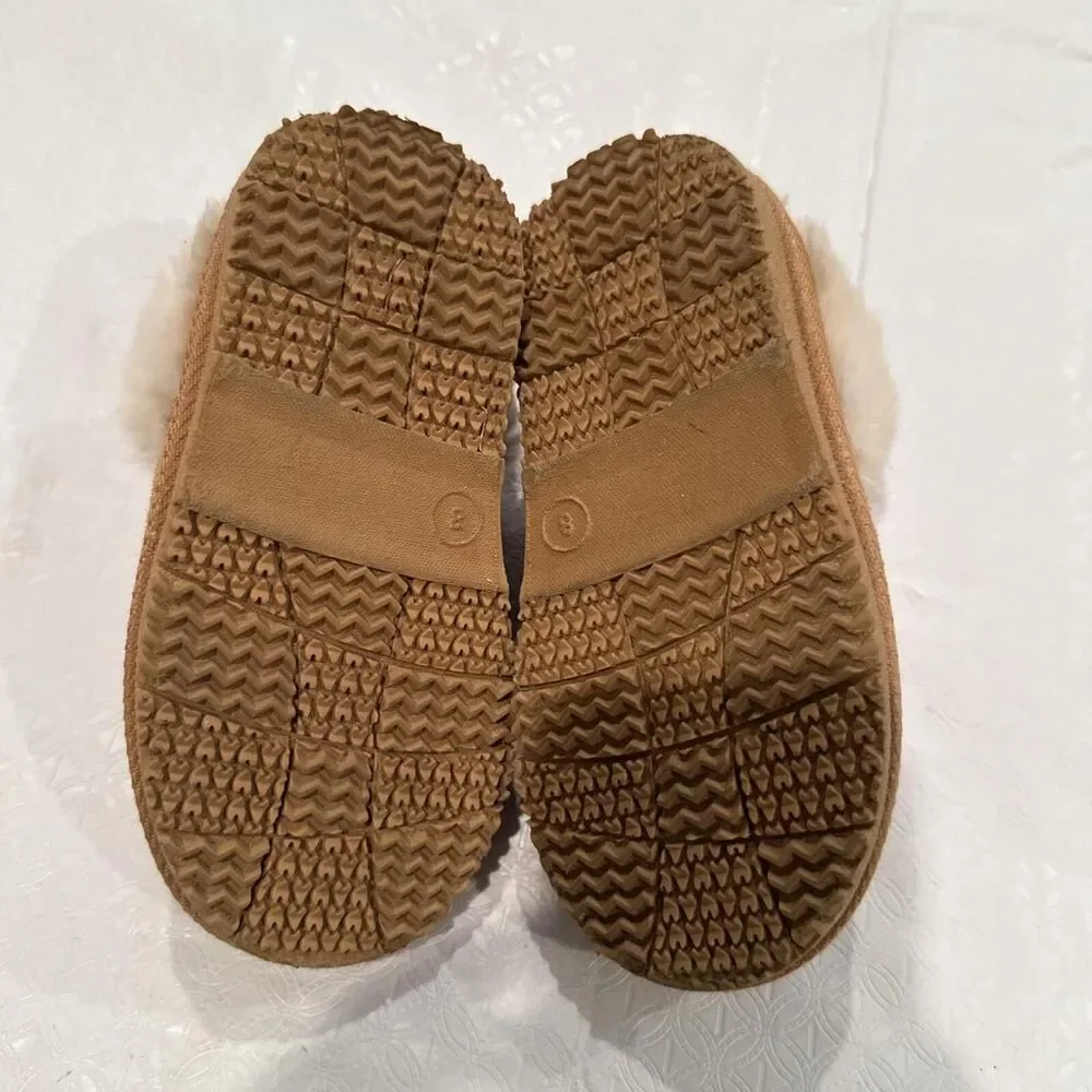 Nicole Miller Brown and Cream Footwear Size 9 Toddler